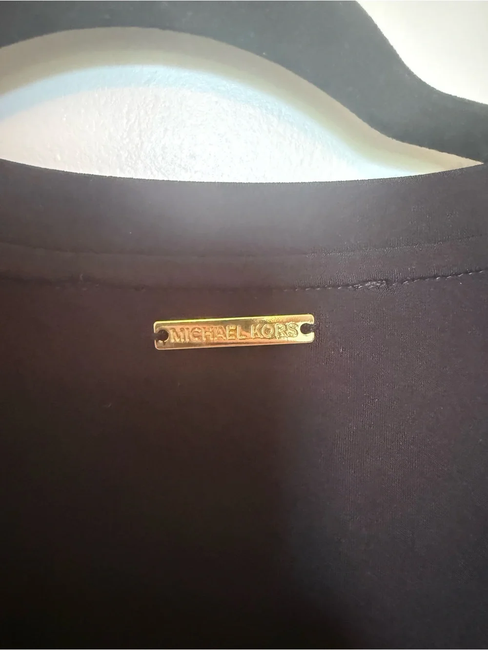 Michael Kors Black Puff-Sleeve Crewneck Tee